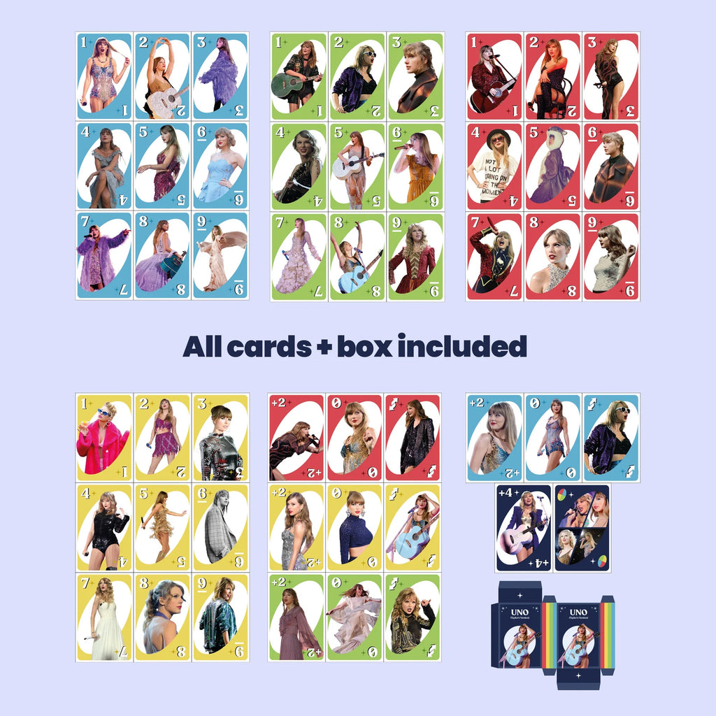 Taylor Inspired Uno Playing Card